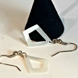 Earrings Mother of Pearl Triangle Earrings